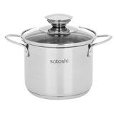 SATOSHI Мини Кастрюля 12х9,0см. 1,0 л. со стекл. крышкой, индукция 822-275