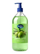AURA FAMILY Крем-мыло Шёлк и масло оливы доз. 1000мл 82759