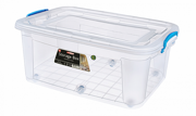 Контейнер Storage Box 40 л на колесах прозрачн 640х415х250